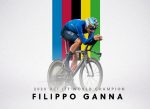 Filippo Ganna se proclamó campeón mundial contrarreloj y el chileno Carlos Oyarzún hizo top 40