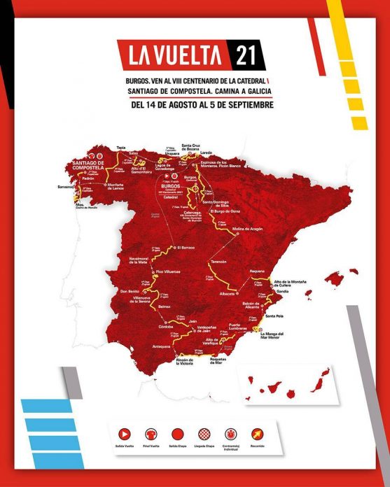 La Vuelta a España presentó su recorrido 2021 terminando