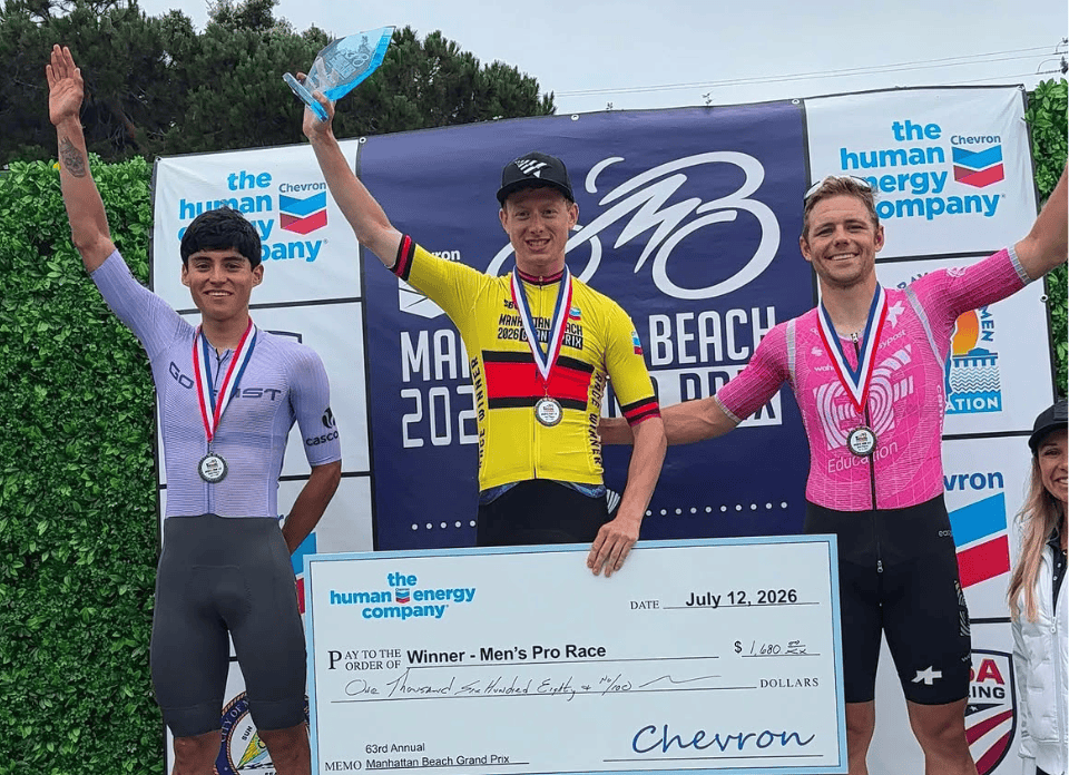 ¡Podio Chileno! Cristian Arriagada segundo en el Manhattan Beach Grand Prix 2026